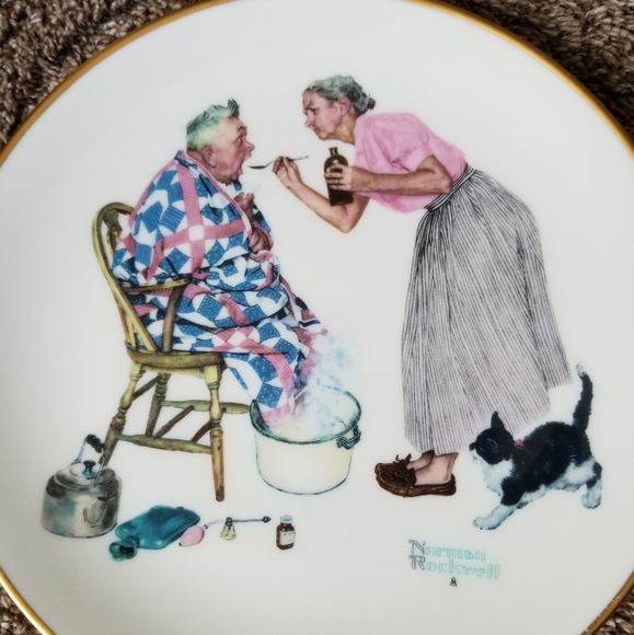 Norman Rockwell plate - Picture 2 of 3